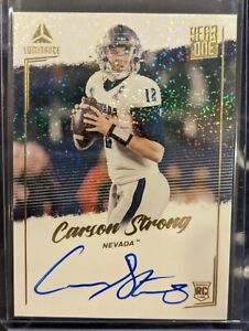 2022 Luminance Football Carson Strong Nevada Year One Autograph Auto RC Rookie