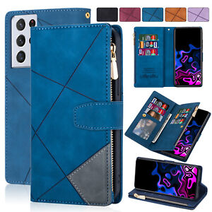 Zipper Leather Wallet Card Stand Case For Samsung A14 A51A71 A12A32A52 A13A33 5G