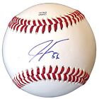 Justin Foscue Texas Rangers Signed Baseball Photo Proof COA TX Autograph Ball