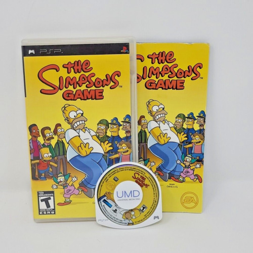 The Simpsons Game (PSP, PlayStation Portable, 2007) CIB Complete in Box Game