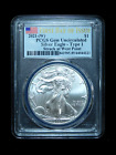 2021 (W) $1 American Silver Eagle - Type 1 - PCGS GEM BU - First Day of Issue