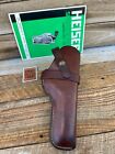 Vintage HH Heiser #420 1919 1955 Brown Leather OWB Holster For .22 Auto 4.5
