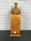 Vtg Primitive Antique Hanging Wooden Pipe Candle Box With Match Drawer 18”T Prop