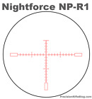 NIGHTFORCE NXS 3-15x50, Zerostop, 1/4MOA, NP-R1 Scope, C133
