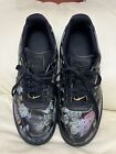 Nike Air Force 1 Low Black Floral Print Sneakers Shoes Women’s Size 8.5