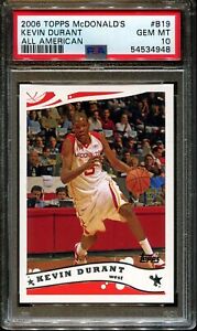 2006 TOPPS McDONALD'S ALL AMERICAN #B19 KEVIN DURANT RC PSA 10