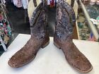 Men's Corral A3086 Brown Gnarly Fish Skin Western Cowboy Boots Men's Size 11.5 D