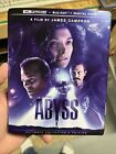 THE ABYSS 4K UHD + Blu-Ray + Digital + Slipcover 3-Disc Set Aliens James Cameron
