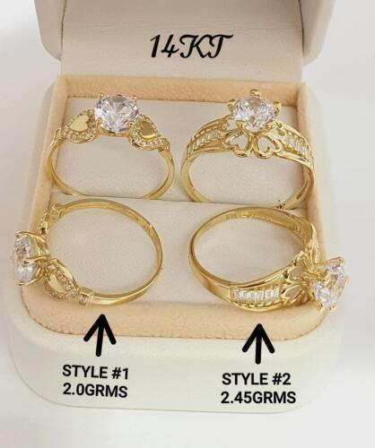 Anillo de Matrimonio Bodas para Mujer Solitario en Oro Solido 14K Solitaire Ring
