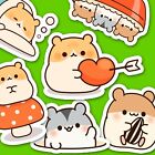 38 Cute Hamster Friends Kawaii Stickers Journal, Diary Stickers, Scrapbooking