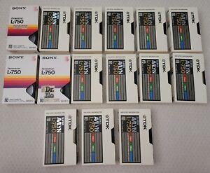 Lot of 15 Recorded Beta Betamax Tapes Sold as Used Blank TDK Sony L750