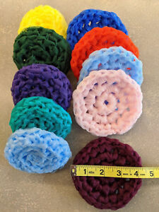 10 Nylon Scrubbies Assort. Colors pot scrubbers scrubbies very tough Petticoat