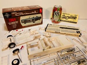 Vintage 1964 AMT Lincoln Continental 3 In 1 Custom Model Kit Partially Assembled