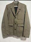 Nau Utility Jacket Patch Pocket Button Front Field Military Overcoat Mens Size M