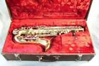 ARMSTRONG STUDENT SAXOPHONE, CASE, MOUTHPIECE in GOOD CONDITION -Ful (ROC034290)