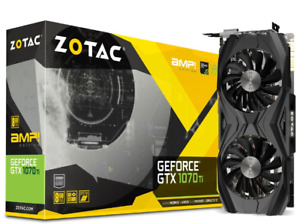 New ListingZOTAC GeForce GTX 1070 Ti 8GB GDDR5 Graphics Card AMP ! Edition VR Ready