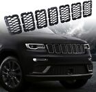 Front Upper Grille Grill Inserts Kit Compatible with 2017-2020 Jeep Grand Che
