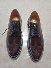 New Burgundy Florsheim Imperial Kenmoor Leather Shoes Wing Tip  Size 10.5 D