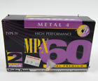 Radio Shack MP-X 60 2 Pack Metal 4 Type IV  Cassettes, New Old Stock, Sealed