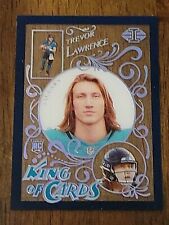 🔥2021 Illusions Trevor Lawrence RC King of Cards BLUE Acetate Jaguars Rookie📈