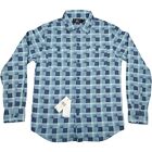 New $229 RRL Double RL Universal Plaid Flannel Camp Shirt Dark Blue / Blue S NWT