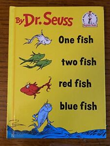 One Fish, Two Fish, Red Fish, Blue Fish by Dr. Seuss (1960, Library Binding,...