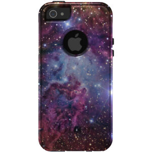 OtterBox Commuter for Apple iPhone (Pick Model) Pnk Purple Blue Fox Fur Nebula