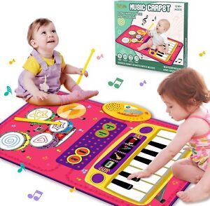 Kids Children Interactive Baby Piano and Drum Music Mat Musical Toys for Toddler
