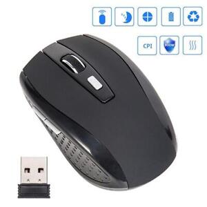 2.4GHz USB Receiver Cordless Wireless Optical-Mouse Mice Laptop PC Computer