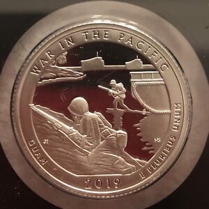 2019 S NATIONAL Parks Quarter ATB Proof .999 SILVER DCAM  WAR IN PACIFIC #A3