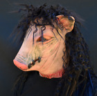 Creepy Pig Halloween mask with hair