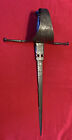 19th C, Spanish Revival, Toledo sail guard dagger, Main-Gauche, Fine etching￼