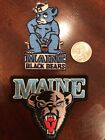 (2) Maine University of Maine Black Bears Vintage Embroidered Iron On Patch Lot