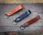 Thick Leather belt loop keychain key fob made in USA by Tinkerman Leatherworks