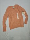 St Johns Bay Womens Size PS Pullover V-Neck Sweater Rose Pink Cable Knit