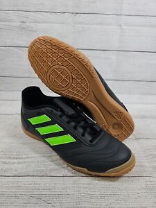 Adidas Super Sala 2 Indoor Soccer Shoes Black Green GZ2559 Men's 13