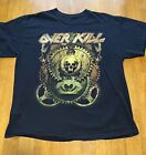2017 Overkill Grinding Thru America Tour 2 Sided Graphic T Shirt XLarge/L 23x28