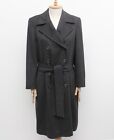 Women's AKRIS 100% Cashmere Long Trench Coat Double Breasted US10 ~M