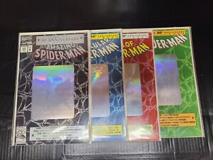Amazing Spider-Man Lot 30th Anniversary Hologram 365 189 26 90 1992 All Four!!!