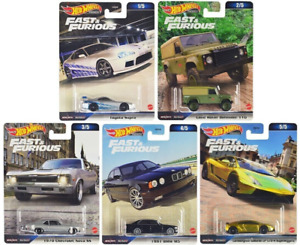 Hot Wheels 2023 Premium Fast & Furious D Case, Set of 5 Cars, HNW46-956D