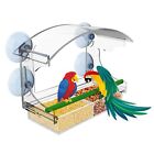 Window Bird Feeder House for Perch Finch Cardinal with Strong Suction Cups