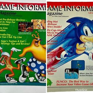vintage Game Informer Magazine issue 1 2 Fall 1991 Nov/Dec Sonic Hedgehog Sega