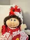 1980 Cabbage Patch Kids Jesmar  Girl Brown Hair Blue Eyes And Freckles Girl