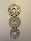République Française 25, 10, 5 centimes set of 3 coins; 1930s; World coins