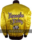 Home Alone Jacket, Kenosha Kickers Home Alone satin Jacket , Yellow Golden Color