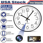 US 1080P HD WiFi IP Wall Clock Home Security Nanny Camera,Support Remote Viewing