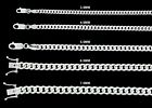 Real Miami Cuban Link Chain Or Bracelet Solid 925 Sterling Silver Box Lock ITALY