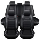 For Toyota Car Seat Cover 5-Seat Full Set Leather Front & Rear Protector Cushion (For: 2018 Toyota Highlander)