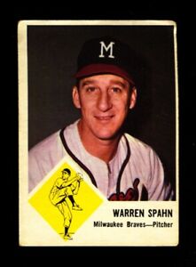 1963 Fleer #45 Warren Spahn VG Very Good Braves