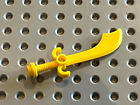 LEGO Yellow Minifig Weapon Sword Scimitar Ref 43887 / Set 7418 7411